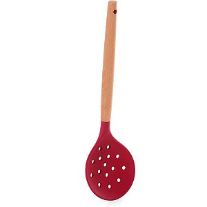 Utensílio Doméstico Escumadeira Silicone 32X9CM