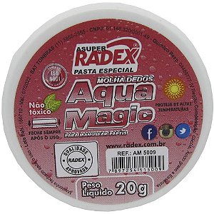 Umedecedor de Dedo Asuper Aqua Magic 20G CX com 12