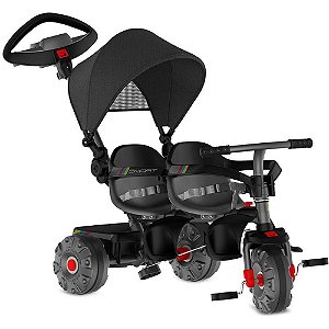 Triciclo SMART 2 Lugares Preto Bandeirante