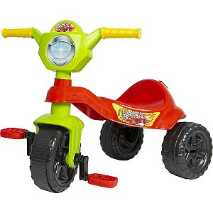 Triciclo Kemotoca Corrida Vermelho e Verde