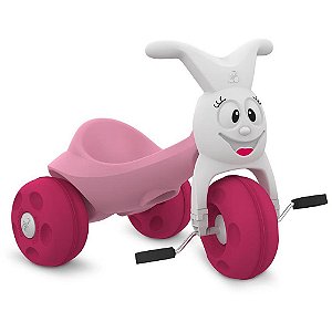 Triciclo Europa Rosa e Branco