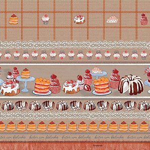 Toalha Térmica Cupcake Chocolate 1,40 X 30M