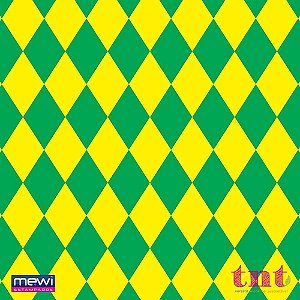 TNT Estampado 1,40M 40G Verde Amarelo BO-25MTS