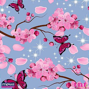 TNT Estampado Jardim Encantado 1,40M 40G Rolo de 25M