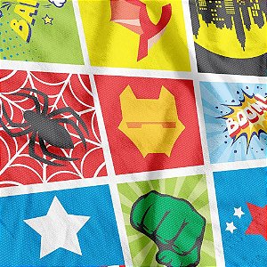TNT Estampado 1,40M 40G Heróis – Rolo com 25 Metros