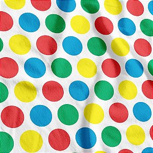 TNT Estampado Bolas Coloridas 1,40M 40G - Rolo de 25M
