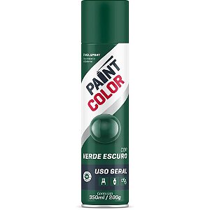 Tinta SPRAY Paintcolor 350ML Verde Escuro