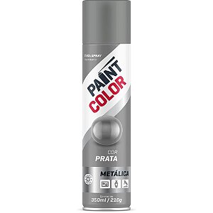 Tinta SPRAY Paintcolor 350ML Metálica Prata