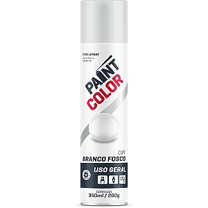 Tinta SPRAY Paintcolor 350ML Branco Fosco
