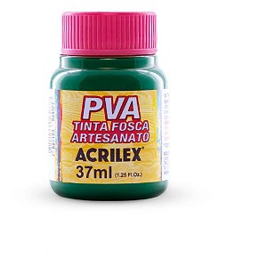 Tinta PVA 37ML Verde Bandeira - Caixa com 12 Unidades