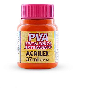 Tinta PVA 37ML Laranja - Caixa com 12 Unidades