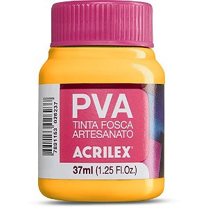 Tinta PVA 37ML Amarelo Ouro Caixa com 12