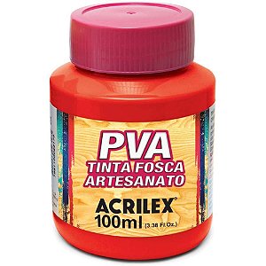 Tinta PVA 100ML Vermelho Vivo PCT com 06