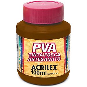 Tinta PVA 100ML Marrom - Pacote com 06
