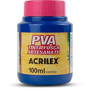 Tinta PVA 100ML Azul Turquesa Pacote com 6