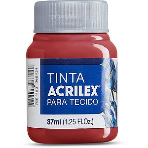 Tinta para Tecido Fosca 37ML Vermelho Profundo