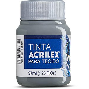 Tinta para Tecido Fosca Cinza Acrilex 37ML