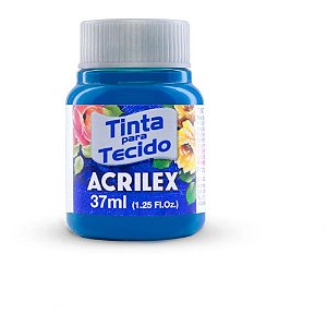 Tinta para Tecido Acrilex Fosca 37ML Azul Turquesa