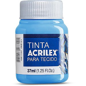 Tinta para Tecido Fosca 37ML Azul Celeste