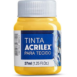 Tinta para Tecido Fosca 37ML Amarelo Ouro