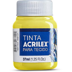 Tinta para Tecido Fosca 37ML Amarelo Limão, Acrilex