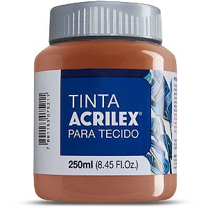 Tinta para Tecido Fosca 250ML Marrom - Pacote com 03