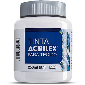 Tinta para Tecido Fosca 250ML Incolor Acrilex - Pacote com 3 Unidades
