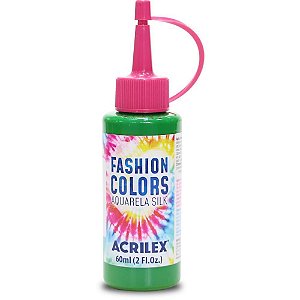 Tinta para Tecido Aquarela SILK 60ML Verde Bande CX com 06