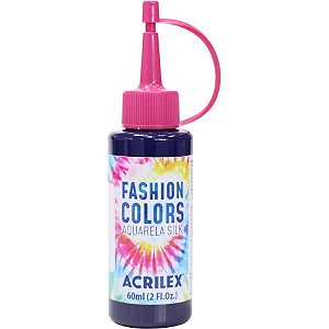 Tinta para Tecido Aquarela SILK 60ML Azul Marinh CX com 06
