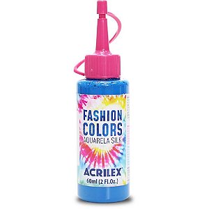 Tinta para Tecido Aquarela SILK 60ML Azul Celest CX com 06