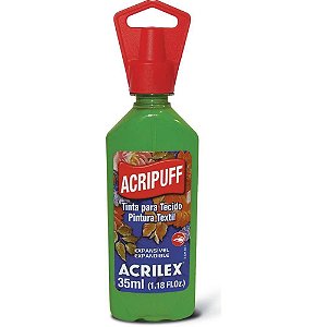 Tinta para Tecido Acripuff 35ML Verde Musgo PCT com 06