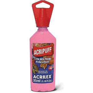 Tinta para Tecido Acripuff 35ML Rosa PCT com 06