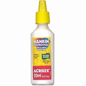 Tinta Nankin Acrilex Branco 20ML