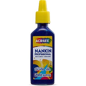 Tinta Nanquim Azul Turquesa 20ML - Ideal para Trabalhos Artísticos e Escolares
