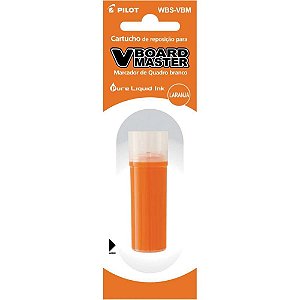 Tinta Marcador Quadro Branco Refil 5,5ML Laranja WBS-VBM Caixa com 12