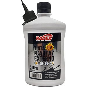 Tinta Marcador Permanente para Cartaz Externo 500ML