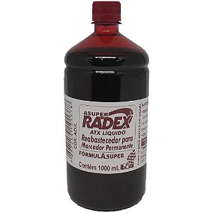 Tinta para Marcador Permanente Reabastecedor 1000ML Vermelho
