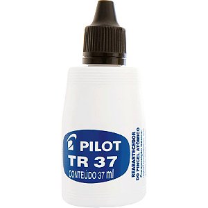 Tinta Marcador Permanente Reabastecedor 37ML Preto Caixa com 12