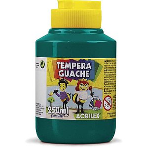 Tinta Guache 250ML Verde Bandeira Pacote com 3