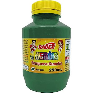 Tinta Guache 250ML Verde - Pacote com 3 Unidades