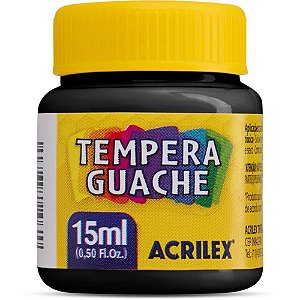 Tinta Guache 015ML Preto