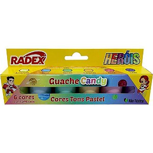 Tinta Guache 015ML 6 Cores CANDY Color