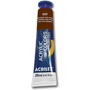 Ttinta Acrílica ACRYLIC Colors 20ML Marrom VAN DICK - Caixa com 6