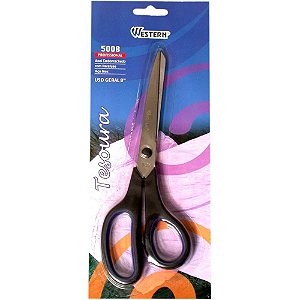 Tesoura USO Geral Profissional 8" Cabo Emborrachado em AÇO INOX 20CM