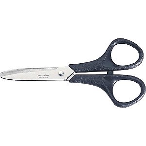 Tesoura Escolar Cabo Preto Supercort 5 Polegadas