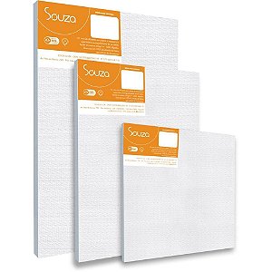 Tela para Pintura 50X70CM Tecido 100% Algodão com Moldura de Madeira – Pacote com 2