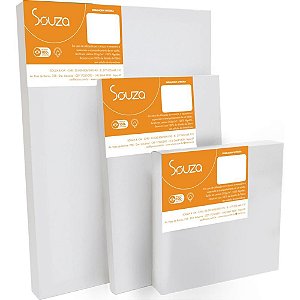 Tela Painel para Pintura 40X40CM com Moldura de Madeira - Pacote com 2 Unidades