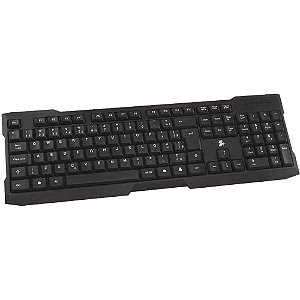 Teclado USB  USB Office Preto