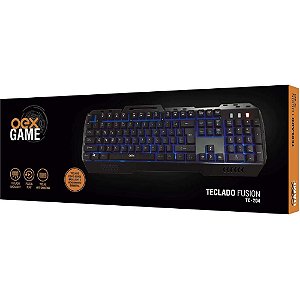 Teclado Multimídia USB Fusion Backlight Cabo Trançado