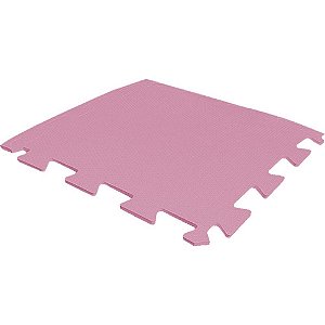 Tatame EVA 04 Placas 50X50X1CM Rosa - KIT com 4 Peças